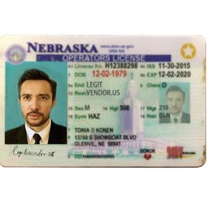 Buy Nebraska Fake Operator License